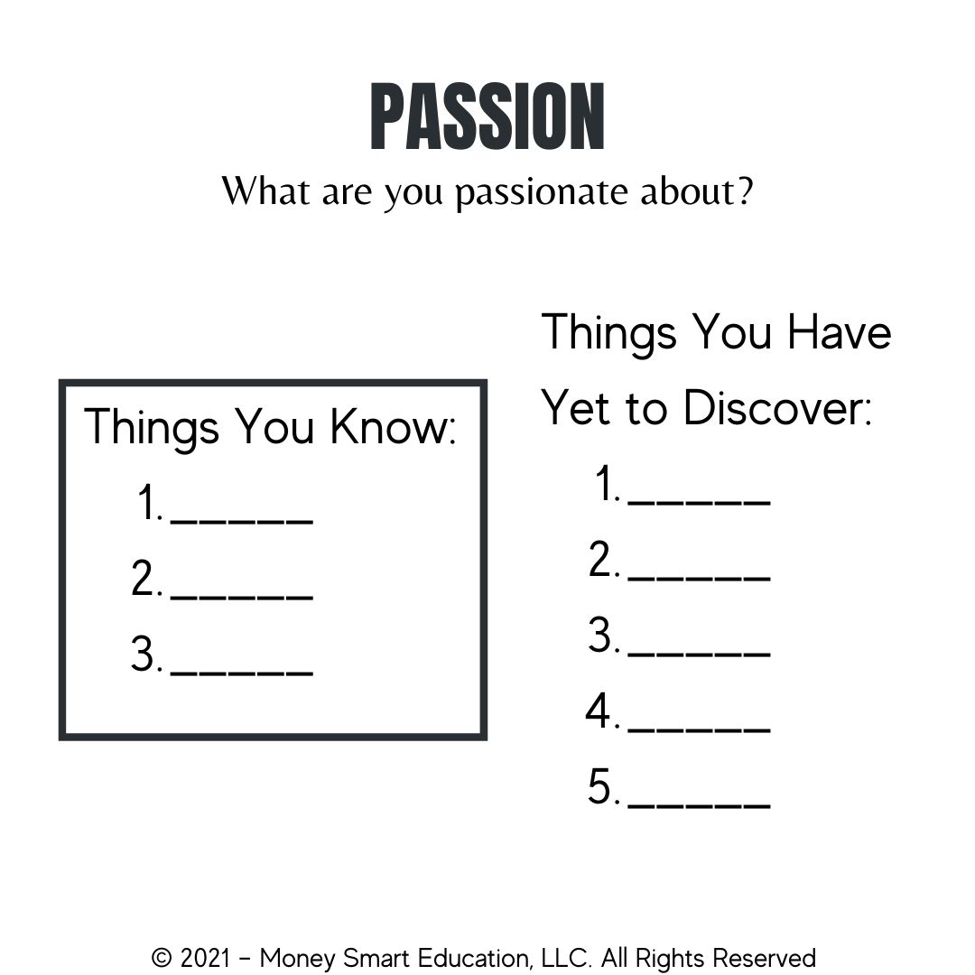 passive income passion list