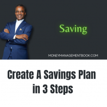 create a savings plan in 3 steps